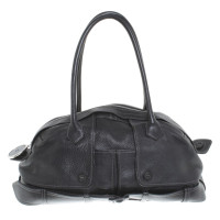Jean Paul Gaultier sac à main en cuir noir
