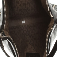 Furla black shoulder bag with 2 zippers