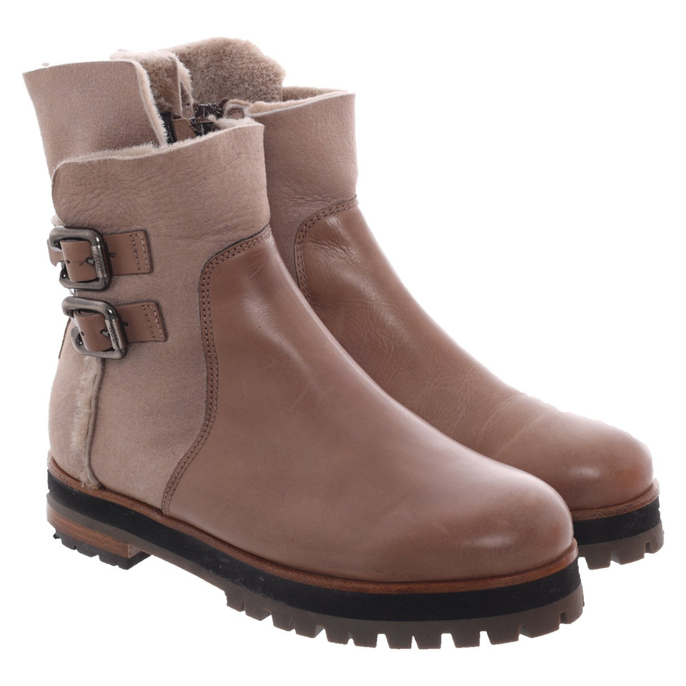 Agl Ankle boots Leather in Taupe