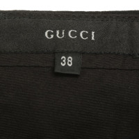 Gucci pantalon plissé en noir