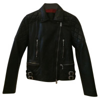 All Saints Leather Jacket zwart 36 / S