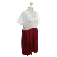 Forte Forte Kleid in Rot/Creme