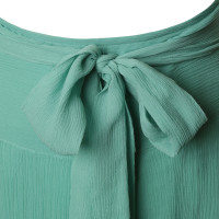 Paul & Joe Silk skirt in turquoise