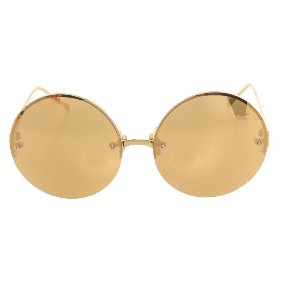 Linda Farrow Sonnenbrille in Gold