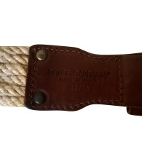 Dolce & Gabbana ceinture corde et cuir DOLCE E GABBANA