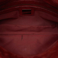 Fendi Handtasche aus Wildleder in Rot