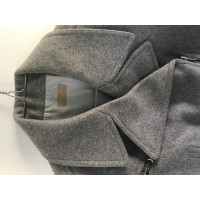 Alaïa Jacke/Mantel aus Wolle in Grau