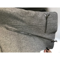 Alaïa Jacke/Mantel aus Wolle in Grau