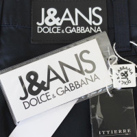 Dolce & Gabbana Paio di Pantaloni in Cotone in Blu