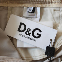 Dolce & Gabbana Paire de Pantalon en Doré