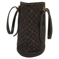 Louis Vuitton Bucket Bag 27 aus Leinen in Braun