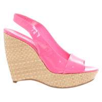Jil Sander Wedges Patent leather in Pink
