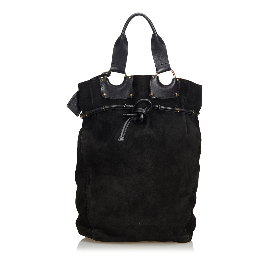 Gucci Tote Bag aus Wildleder in Schwarz