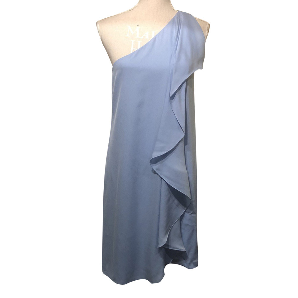 Halston Heritage Dress Silk in Blue