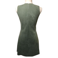 Balenciaga Vestito in Pelle scamosciata in Verde