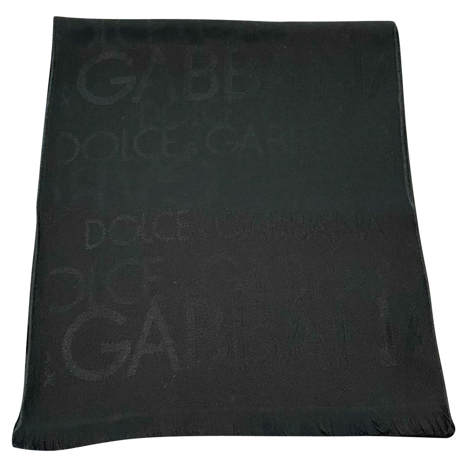 Dolce & Gabbana Schal/Tuch aus Wolle in Blau