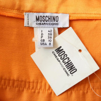Moschino Cheap And Chic Jupe en Coton en Orange