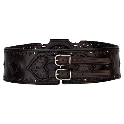 Brand Unique Belt Leather in Black