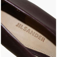 Jil Sander Pumps/Peeptoes Leather in Brown