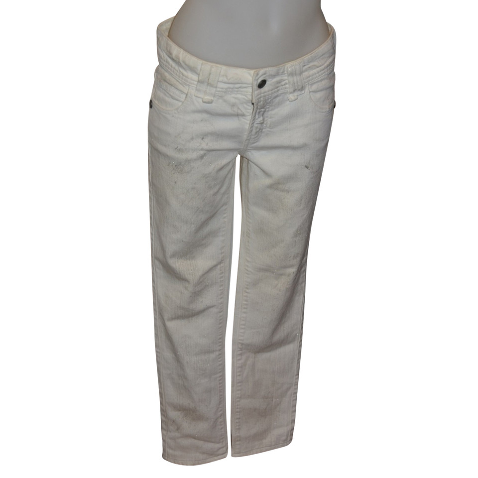 John Galliano Jeans Cotton in White