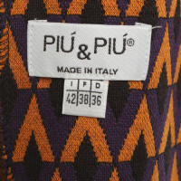 Piu & Piu Patterned Blazer with belt