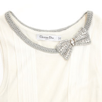 Christian Dior Robe en Soie en Crème