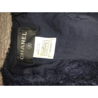 Chanel Jacke/Mantel aus Kaschmir in Blau