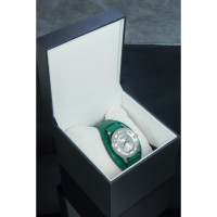 Gucci Armbanduhr aus Leder in Grün
