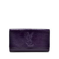 Yves Saint Laurent Clutch Bag Patent leather in Violet