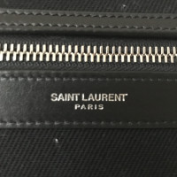 Saint Laurent Backpack Canvas in Black