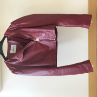 Max & Co Jacket/Coat Leather in Red