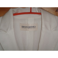Ermanno Scervino Jacket/Coat Cotton in White