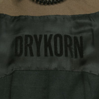 Drykorn Jacke/Mantel aus Baumwolle in Oliv
