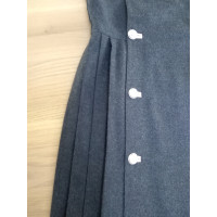Versace Kleid aus Wolle in Grau