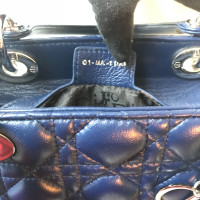 Christian Dior Tote Bag aus Leder in Blau