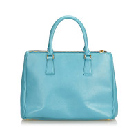Prada Galleria Bag aus Leder in Blau