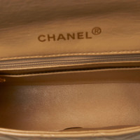 Chanel Classic Mini aus Leder in Beige