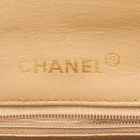 Chanel Classic Mini aus Leder in Beige