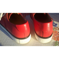 Hermès Lace-up shoes Leather in Red