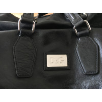Dolce & Gabbana Reisetasche aus Leder in Schwarz