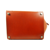 Céline Shopper Leather in Orange