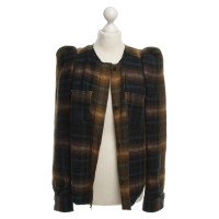 Isabel Marant Plaid Blazer with puffy sleeves