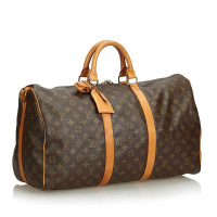 Louis Vuitton Keepall 50 aus Canvas in Braun