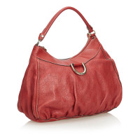 Gucci Handtasche aus Leder in Rot