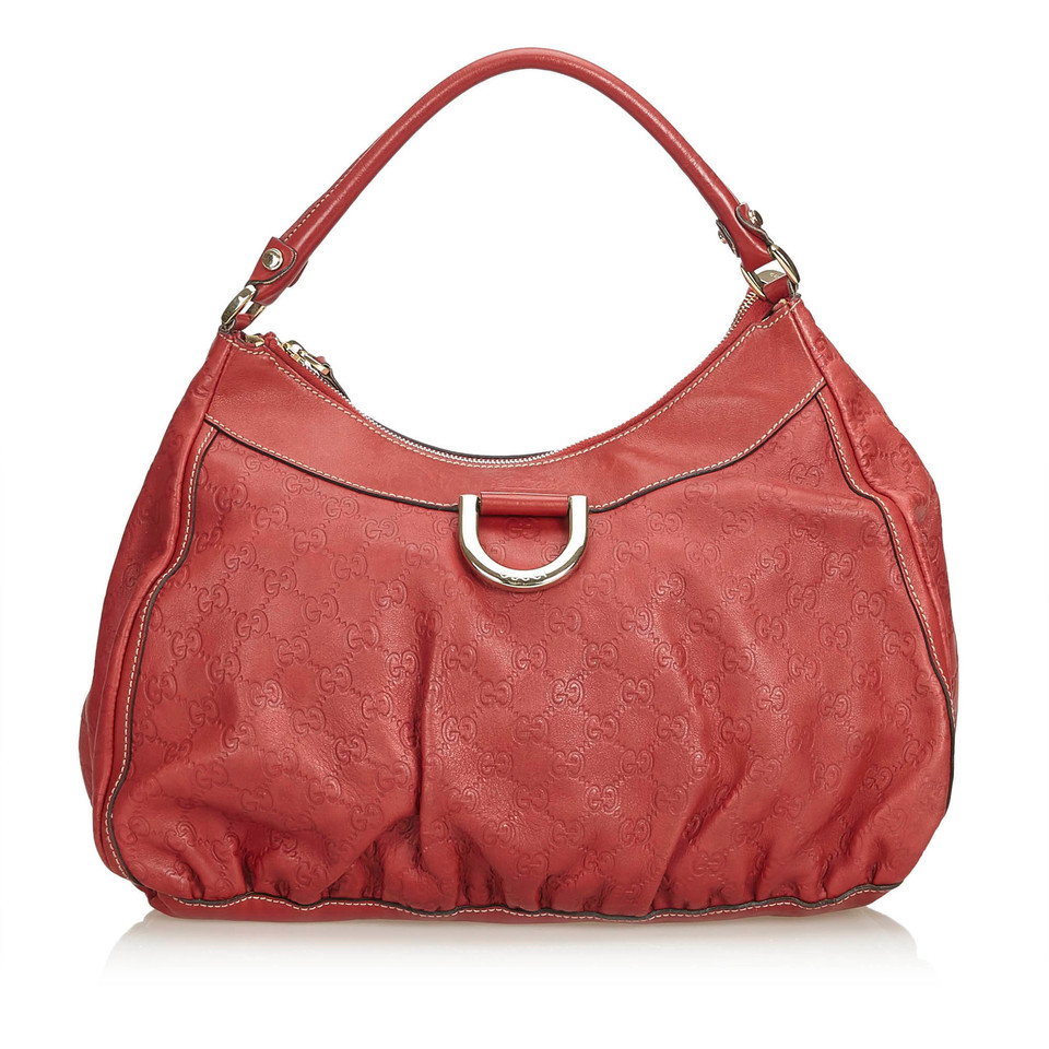 Gucci Handbag Leather in Red