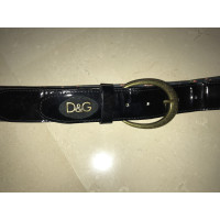 Dolce & Gabbana Belt Patent leather in Black