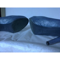 Kennel & Schmenger Pumps/Peeptoes aus Leder in Blau