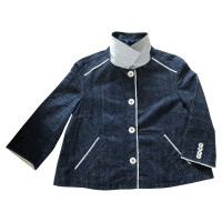 Thomas Burberry Jacke/Mantel aus Baumwolle in Blau