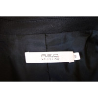 Red Valentino Jacke/Mantel aus Wolle in Schwarz