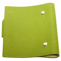 Hermès Cahier Ulysse aus Leder in Grün
